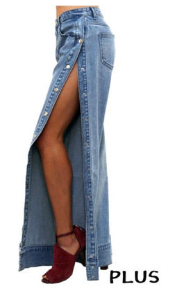 Split Da Personality Jeans (Plus Size)